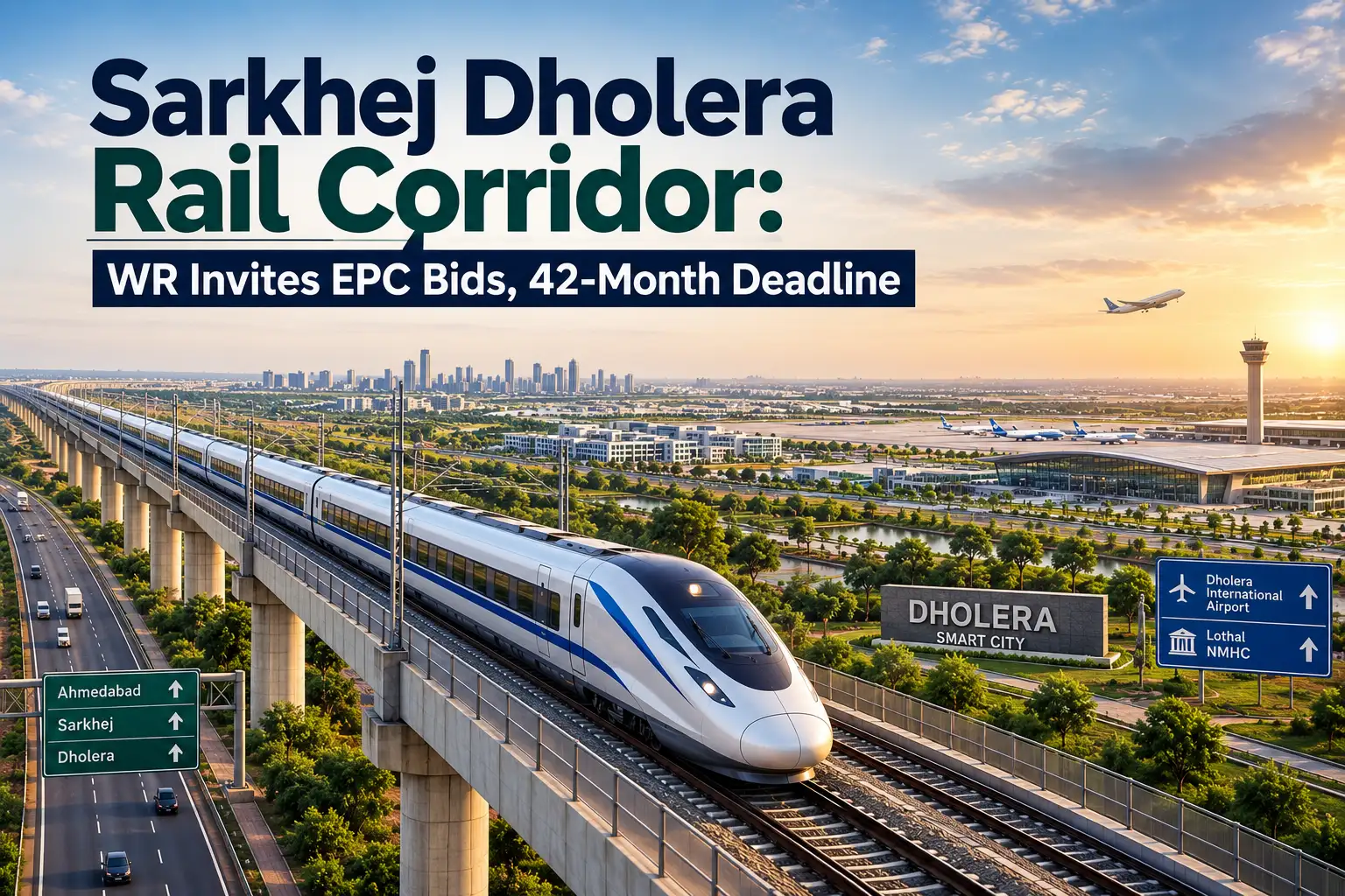 Sarkhej Dholera semi high-speed rail
