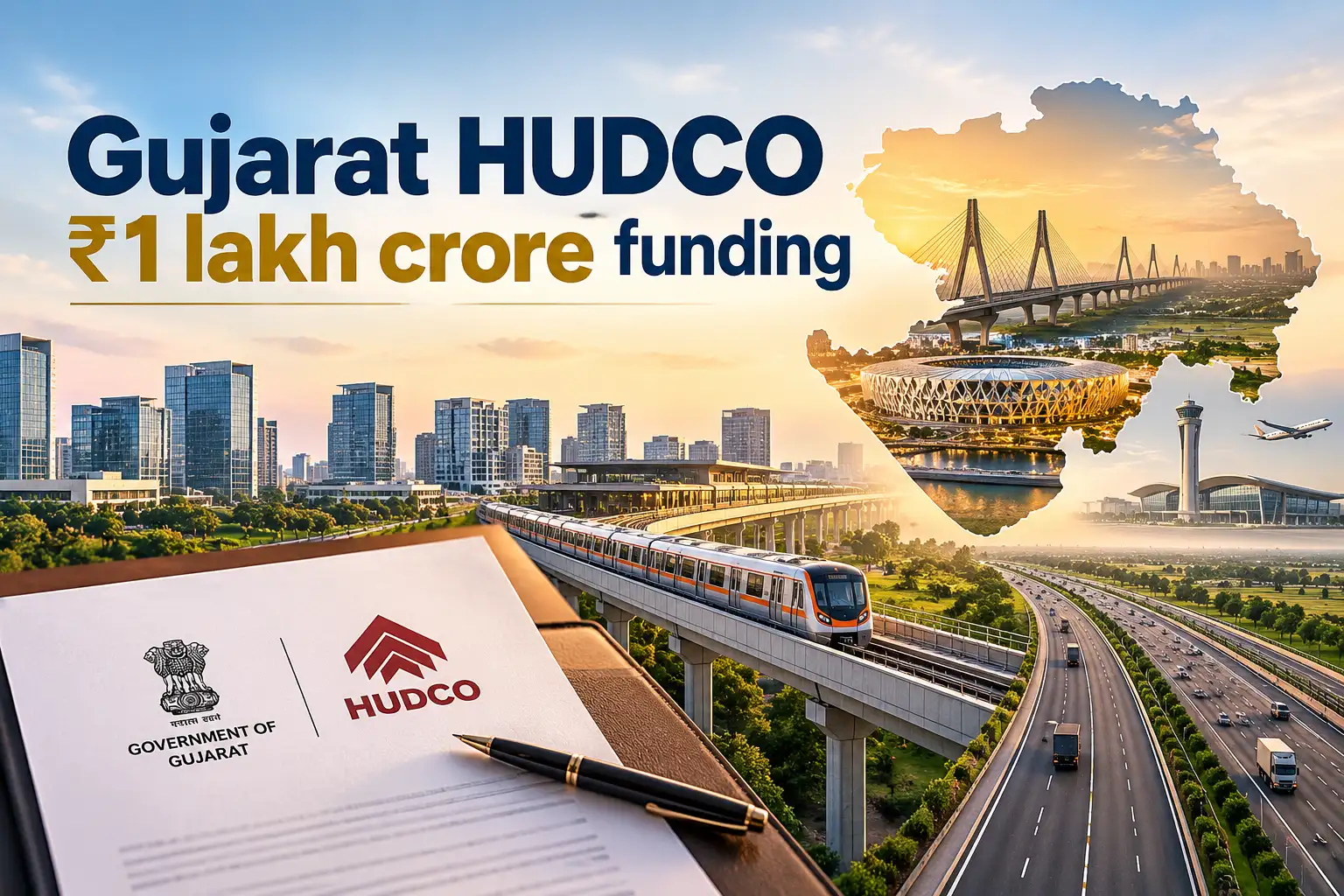 Gujarat HUDCO ₹1 lakh crore funding